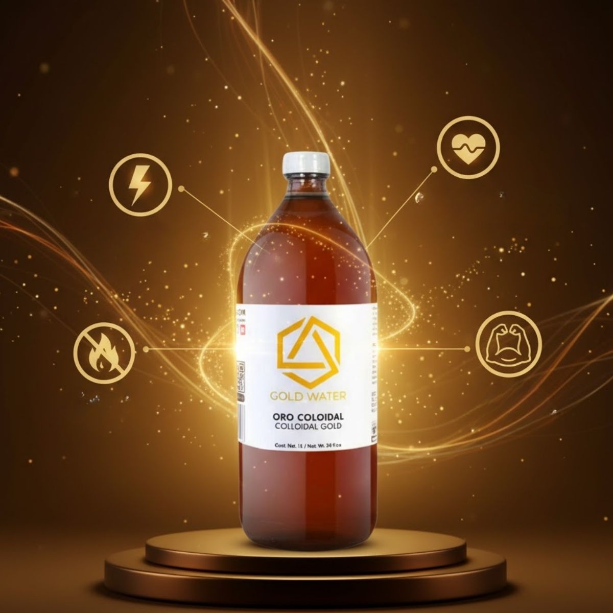 Oro Coloidal, 1 Litro, Horux