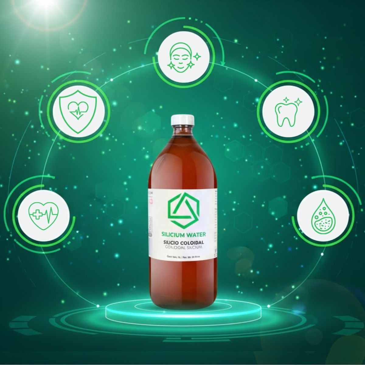 Silicio Coloidal, 1 Litro, Horux