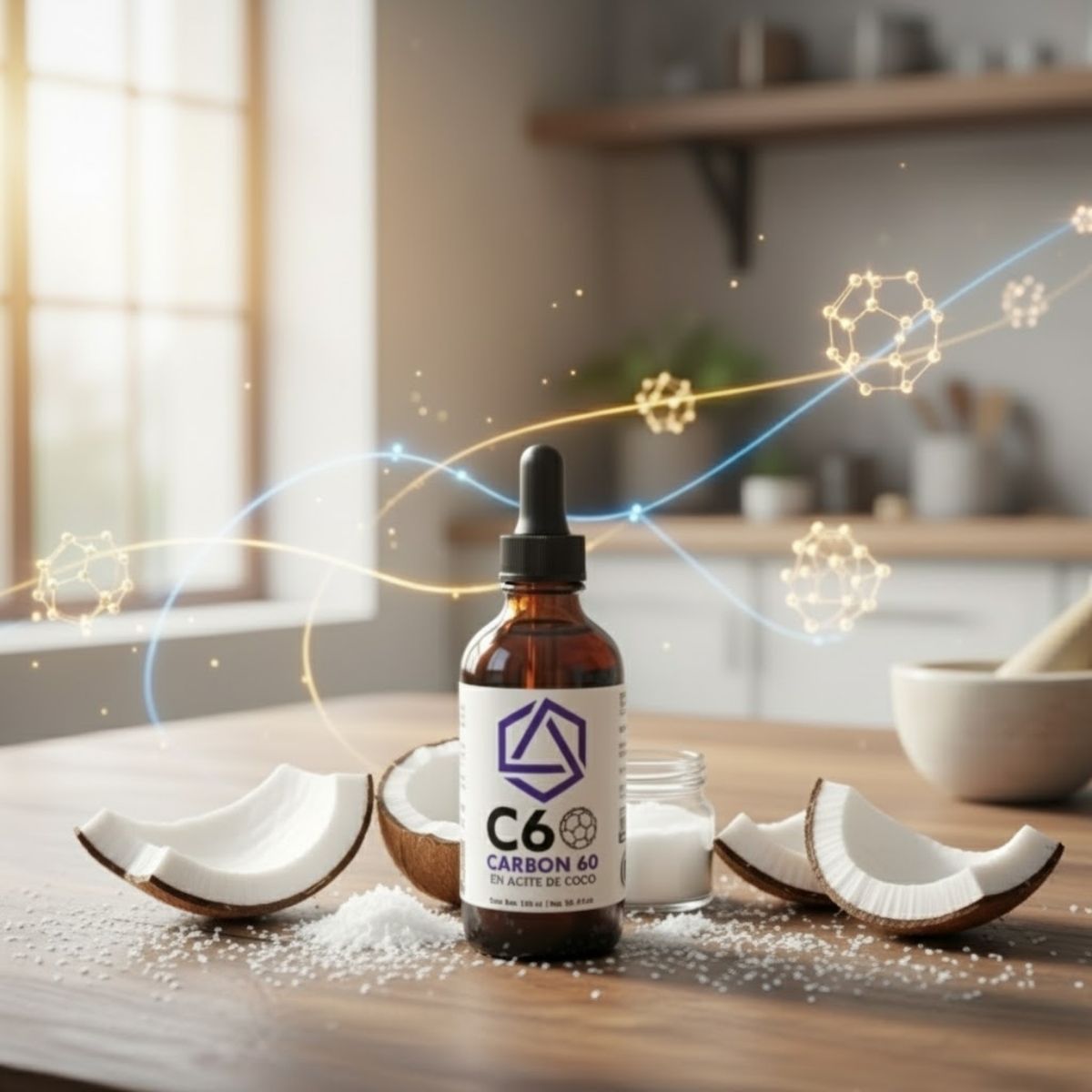 Carbón 60 con Aceite de Coco, 120 ML, Horux