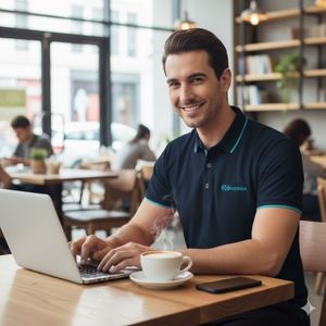 PLAYERA SINERGIA UNISEX, COLOR: AZUL