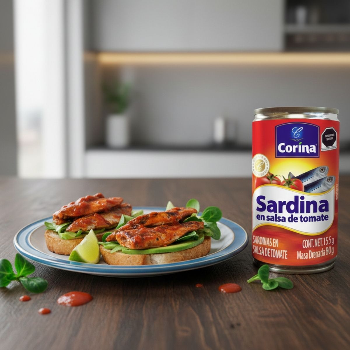 SARDINAS SALSA TOMATE CORINA 155 G ABREFÁCIL