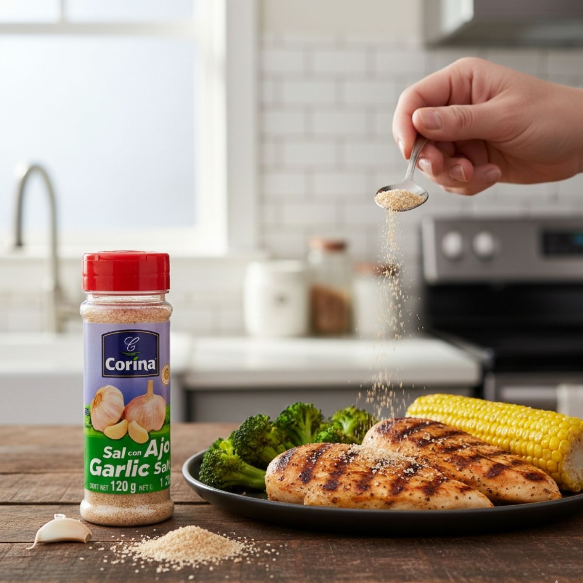 SAL CON AJO, CORINA, CONT. NET. 120G