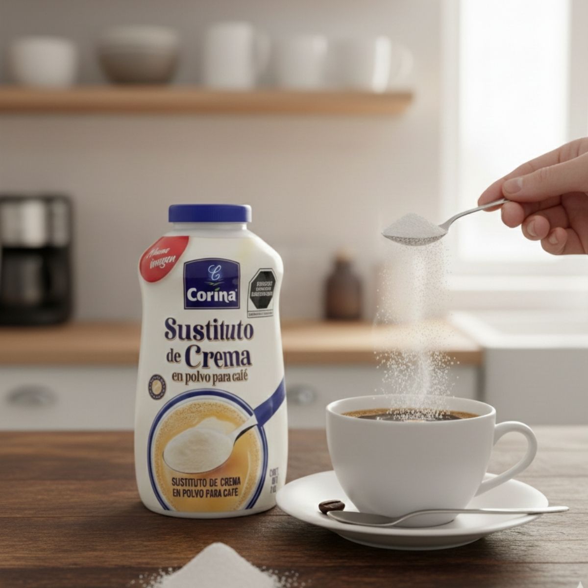 SUSTITUTO DE CREMA EN POLVO PARA CAFÉ CORINA, 1KG