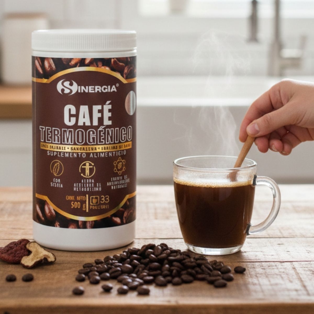 CAFÉ TERMOGÉNICO CON GANODERMA