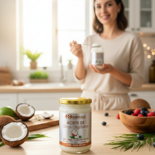 Aceite de Coco Orgánico Extra Virgen prensado en frío 500ml