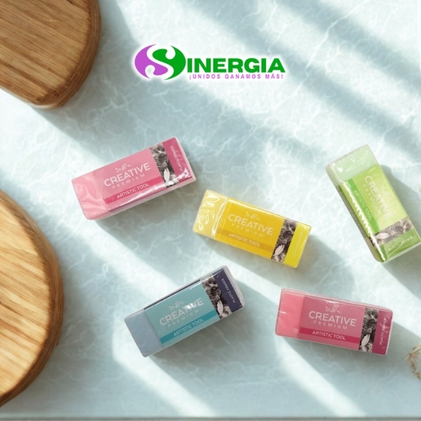 Goma De Borrar - 1 PZ- Indra Creative Premium Artistic Tool Multicolor