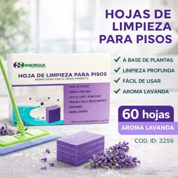 HOJAS DE LIMPIEZA PARA LAVA PISOS, 60 PIEZAS