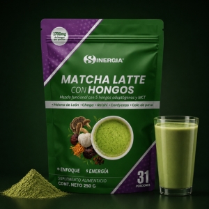 MATCHA LATTE CON HONGOS Y MCT SINERGIA 250 G