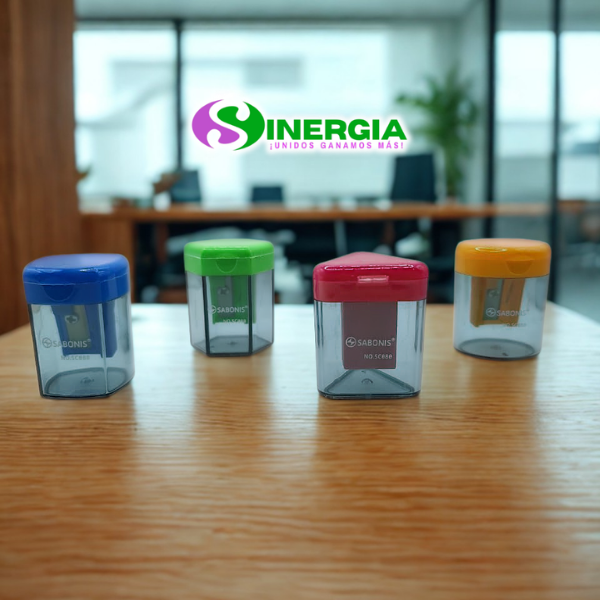 Sacapuntas C/deposito Sabonis Plastico 1 pz