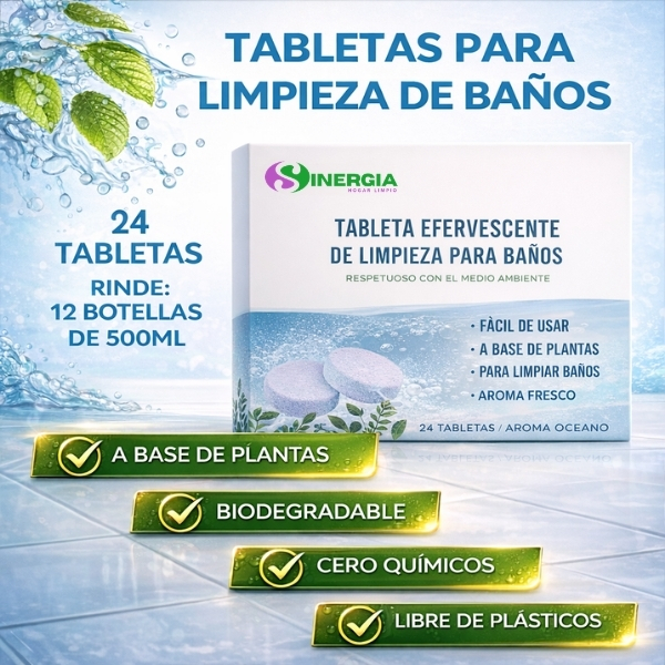TABLETAS PARA LIMPIEZA DE BAÑOS